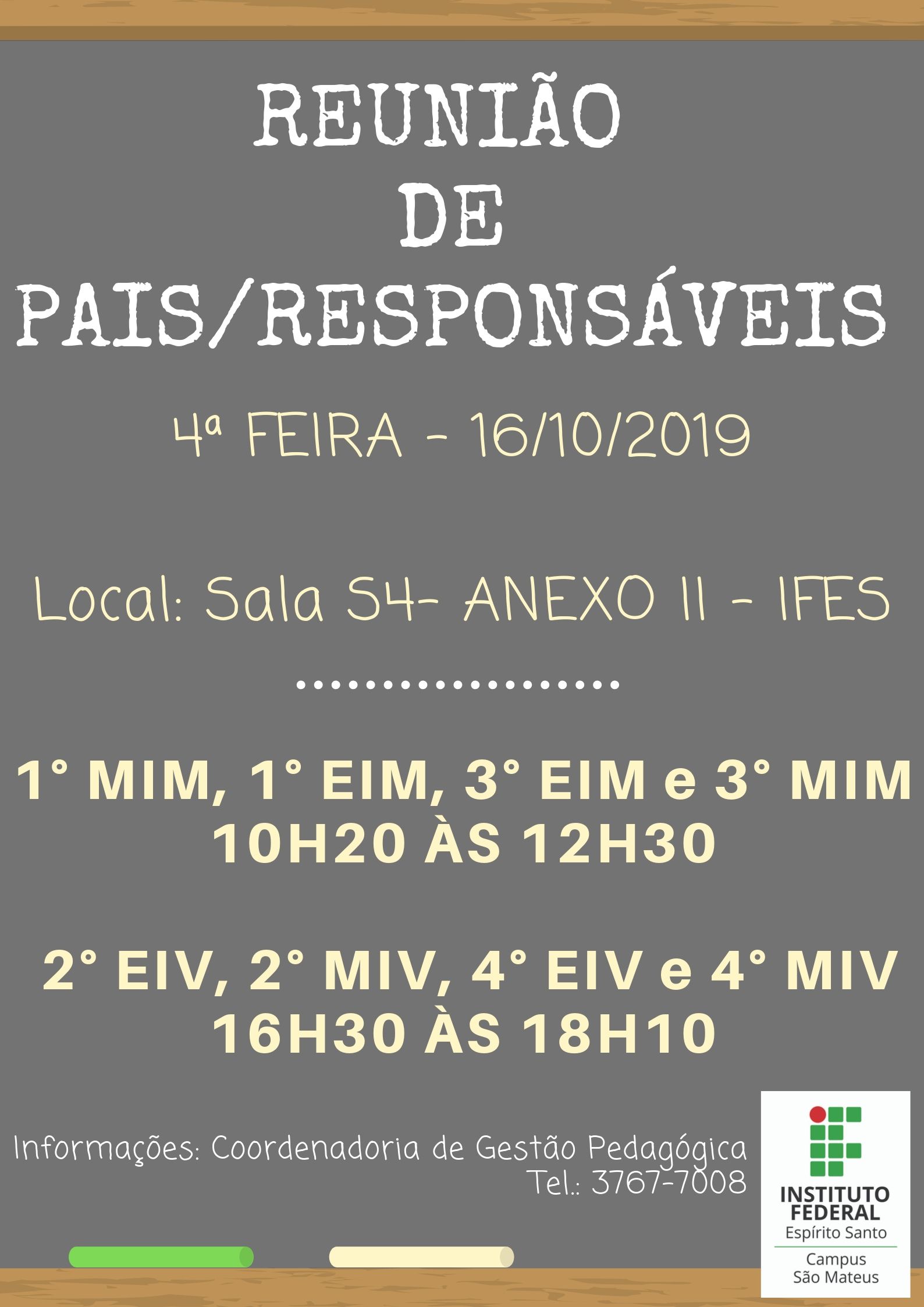 reuniao de responsaveis